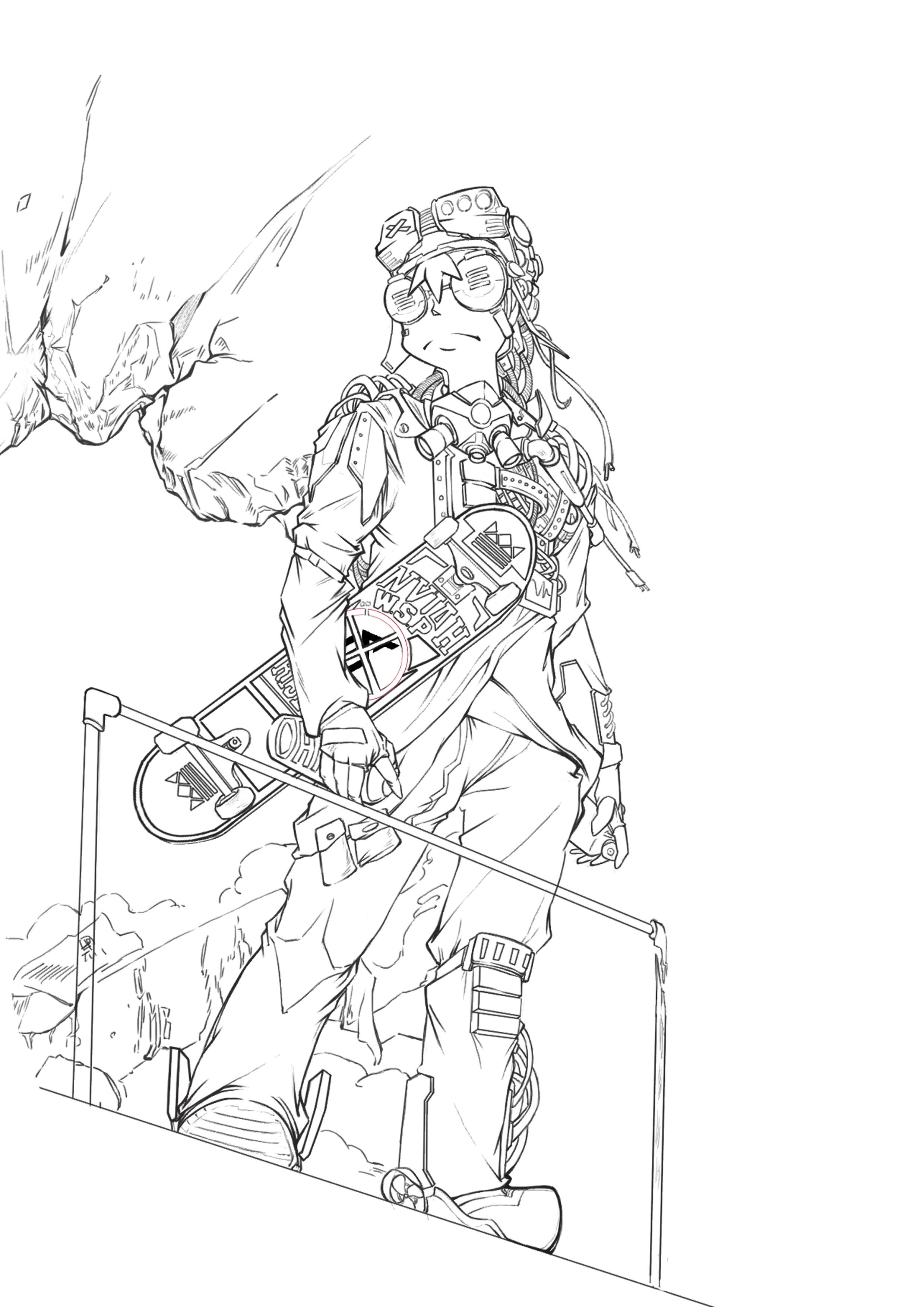 赛博朋克人物设计|插画|概念设定|咸鱼雪碧 - 原创作品 - 站酷 (zcool