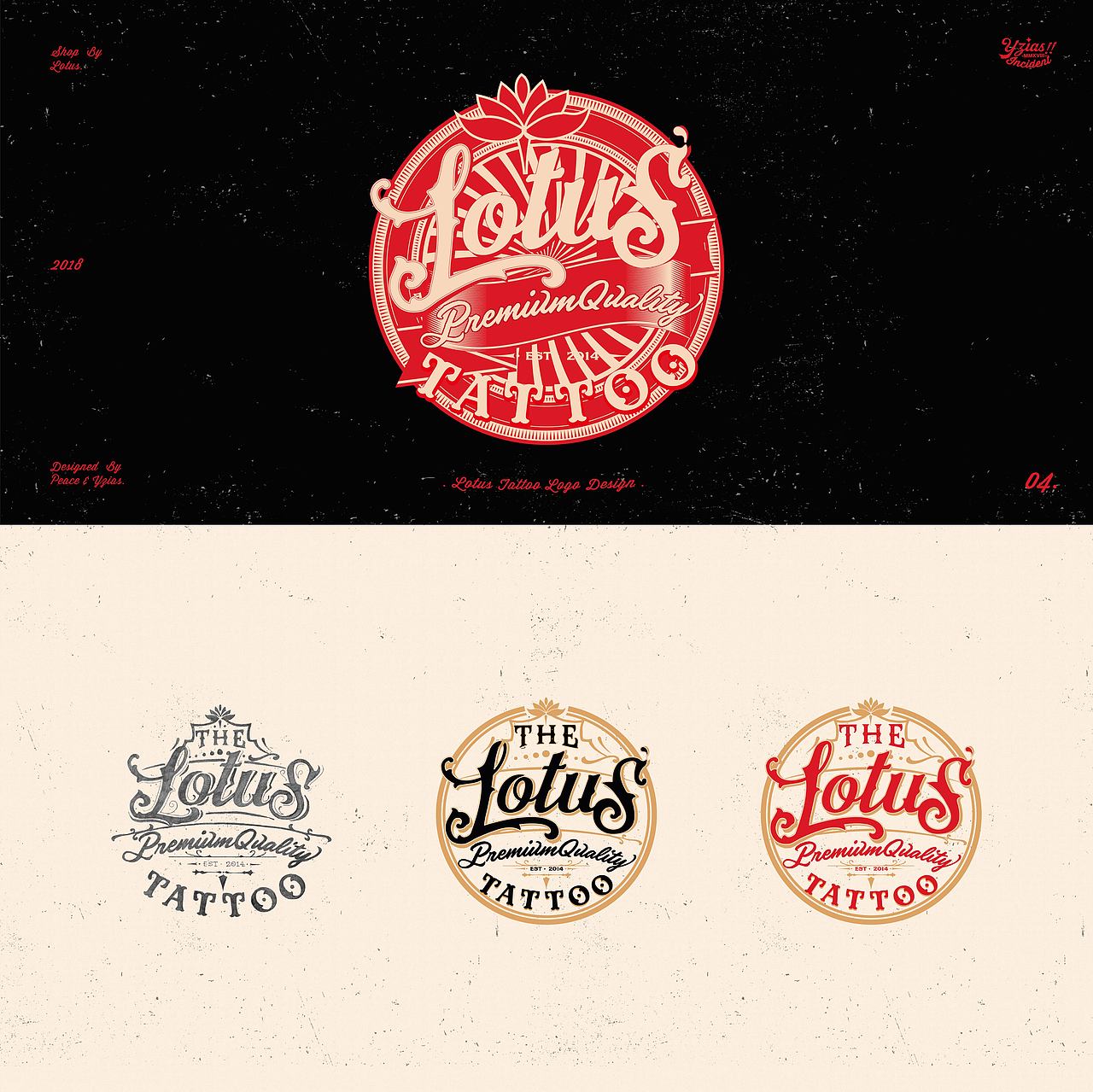 Lotus Tattoo Logo Design
