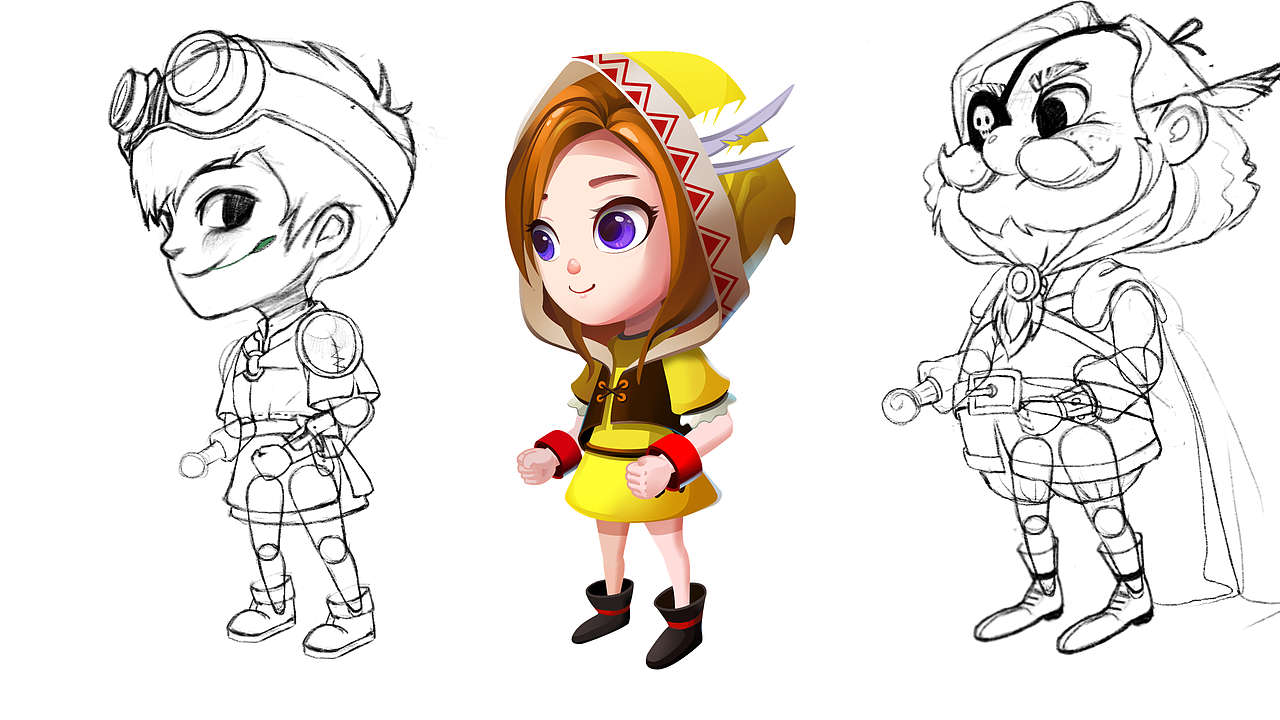 角色设计（图ZODAxNzA0MzI=） - 创作习作 - 站酷设计师大圣是我原创素材 - 站酷ZCOOL