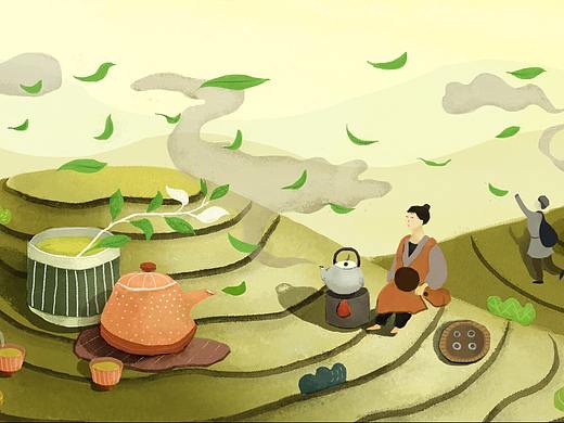 茶作-小插画