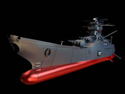 C4D建模 宇宙战舰大和号