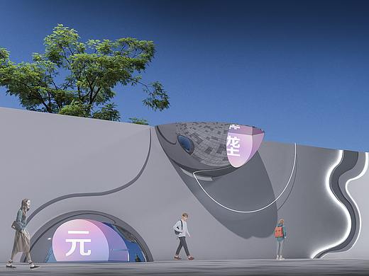 地产广告   创意 未来超现实主义  水流超前设计