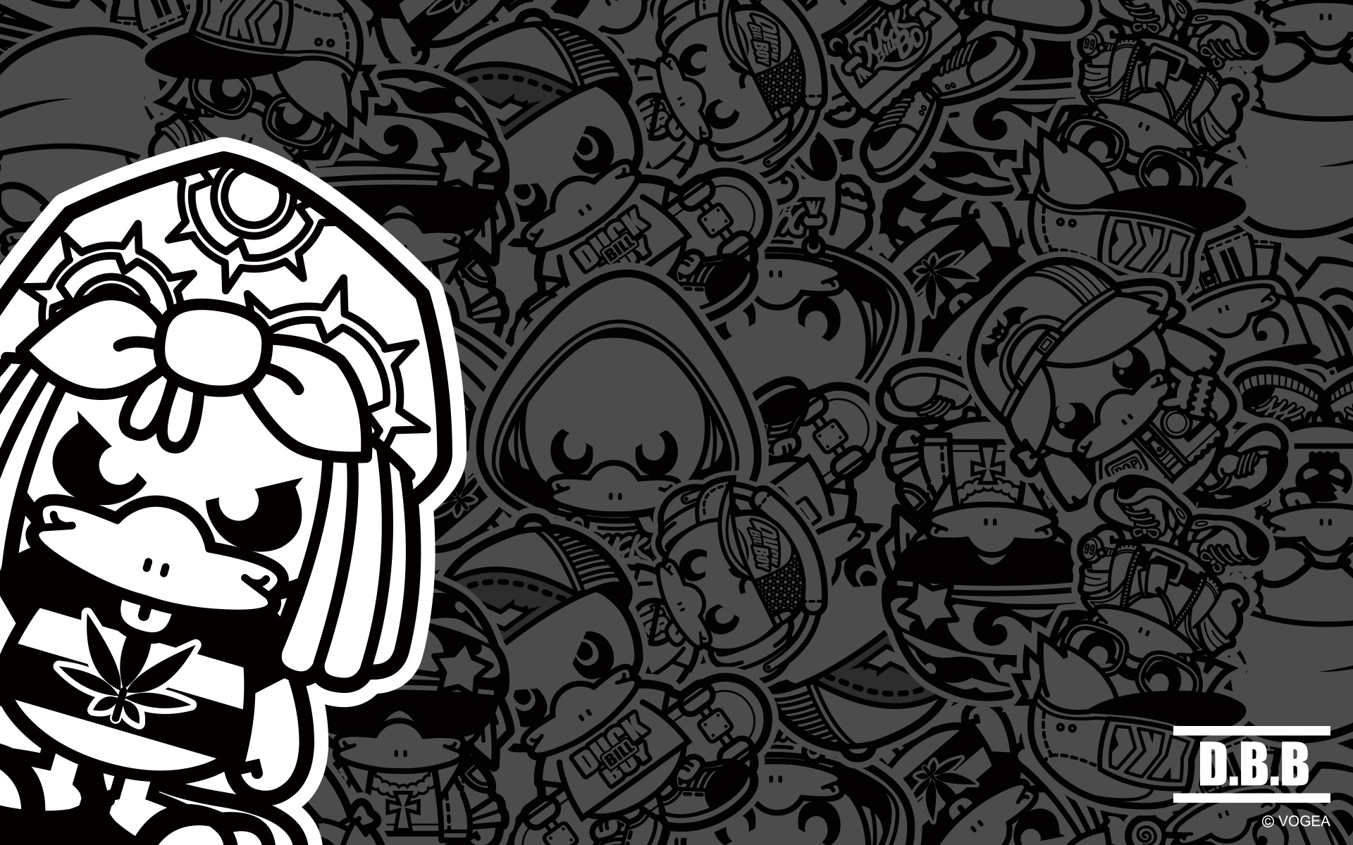 鸭嘴兽男孩之潮流嘻哈系列壁纸