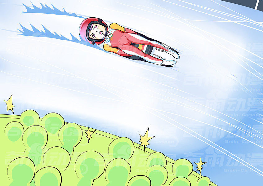 商业插画-宣传漫画-2022年北京冬奥会宣传插画