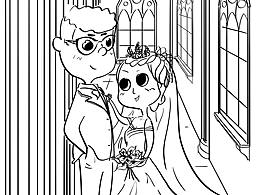 插画-情侣头像/婚礼合照