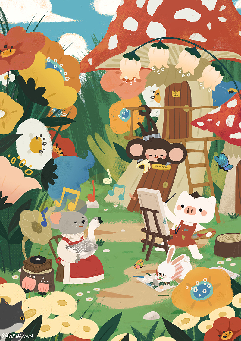 近期部分作品（图ZMTU5MTA2MTI0） - 商业插画 - 站酷设计师WANANNN原创素材 - 站酷ZCOOL