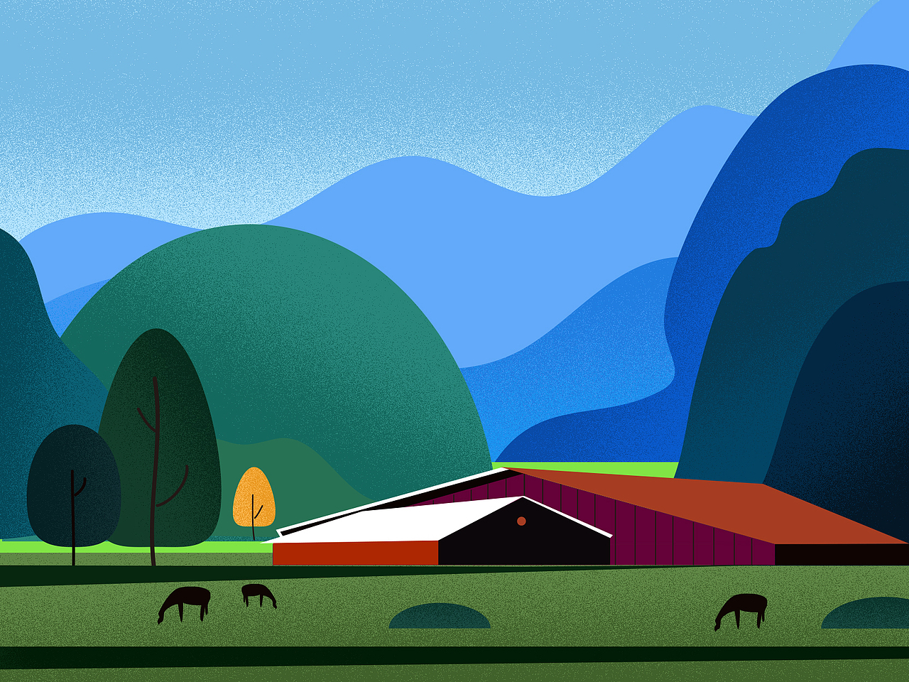 风景插画|平面|其他平面|冰binging_原创作品-站酷(zcool)