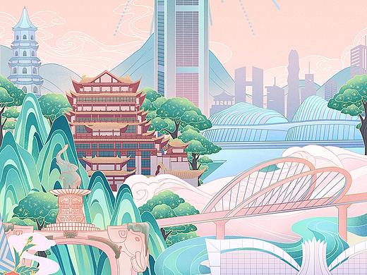 国风插画 | 城市印象——南宁