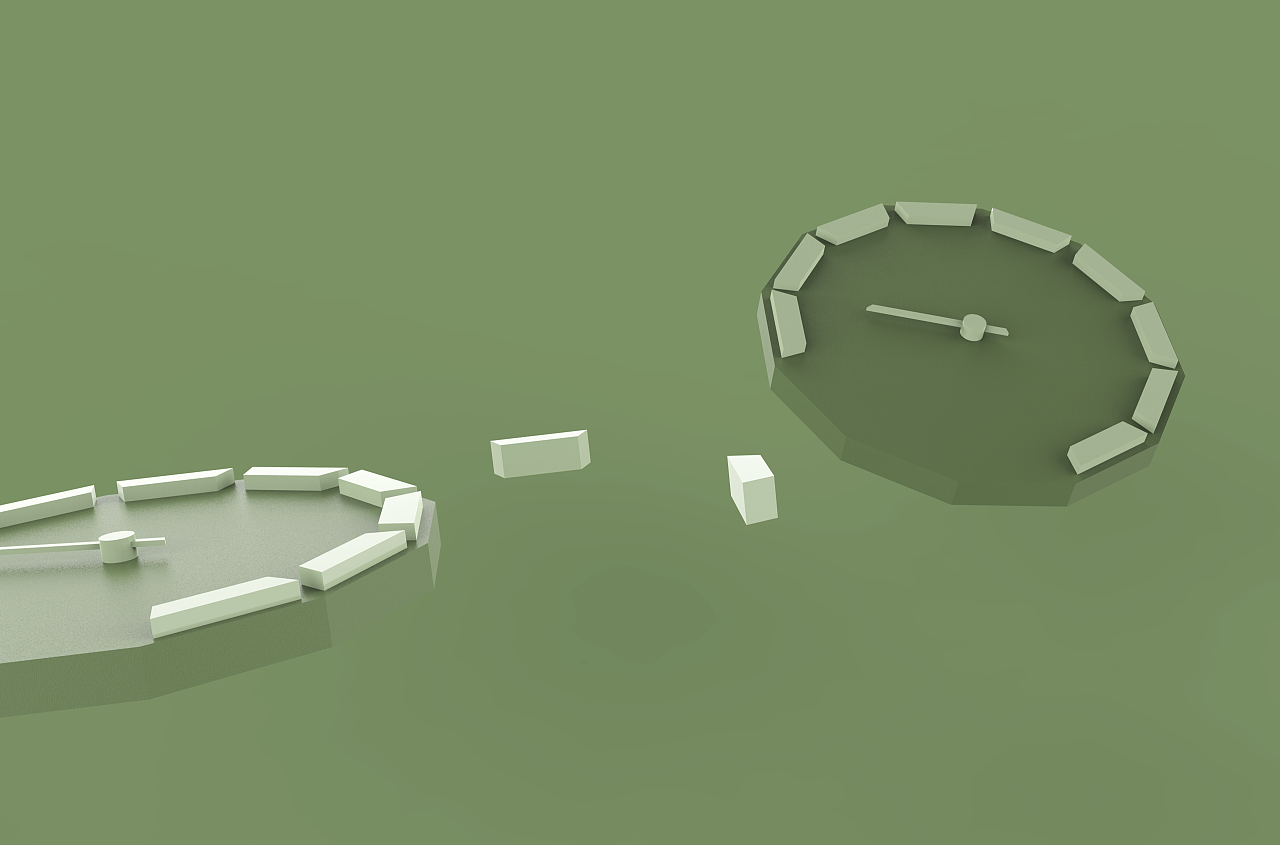 时间留白 时钟设计