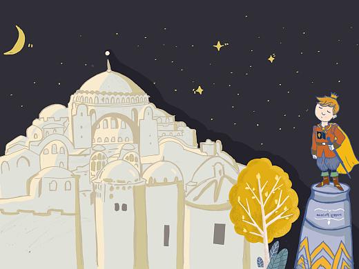 王尔德作品《快乐王子》绘本