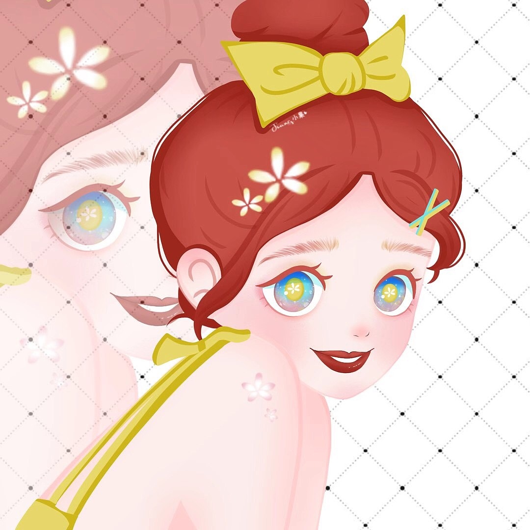 iPad桃花女孩（圖ZMjI2Mjc3MTQw） - 創(chuàng)作習(xí)作 - 站酷設(shè)計師畫畫的醬小果原創(chuàng)素材 - 站酷ZCOOL