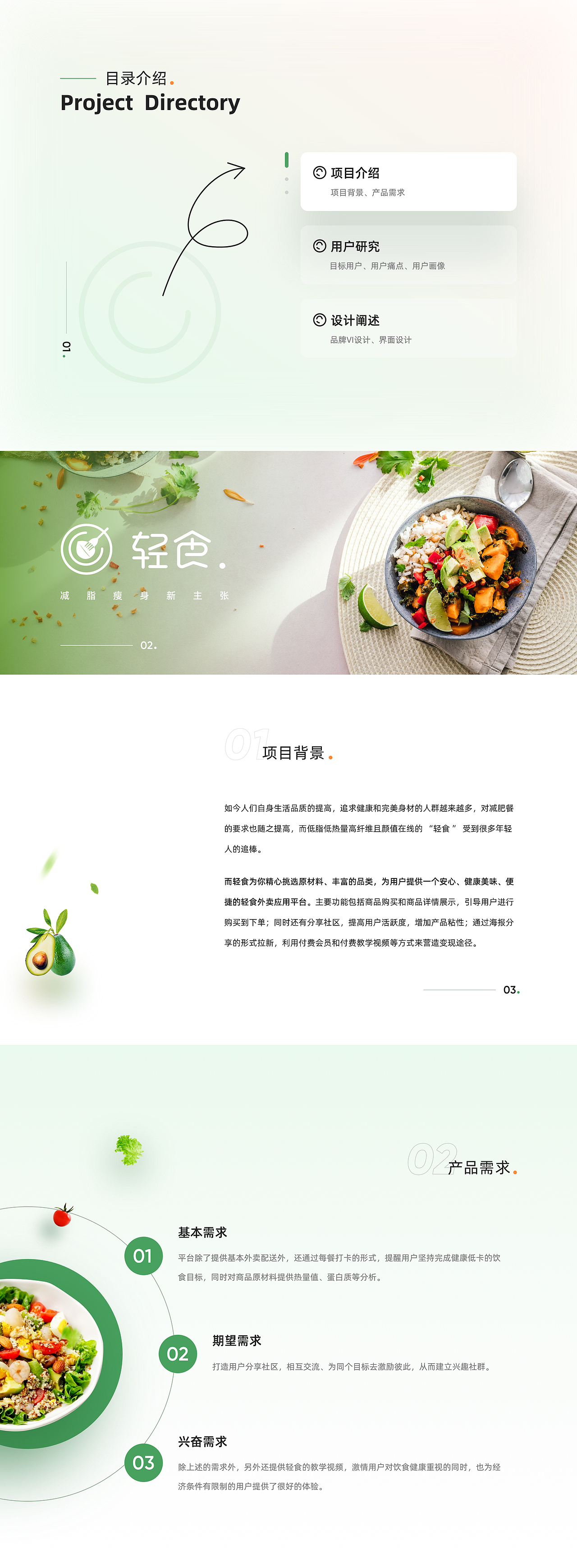 轻食沙拉餐饮/品牌设计、界面视觉设计（图ZMjM1NTcwODYw） - APP界面 - 站酷设计师大脸喵设计原创素材 - 站酷ZCOOL