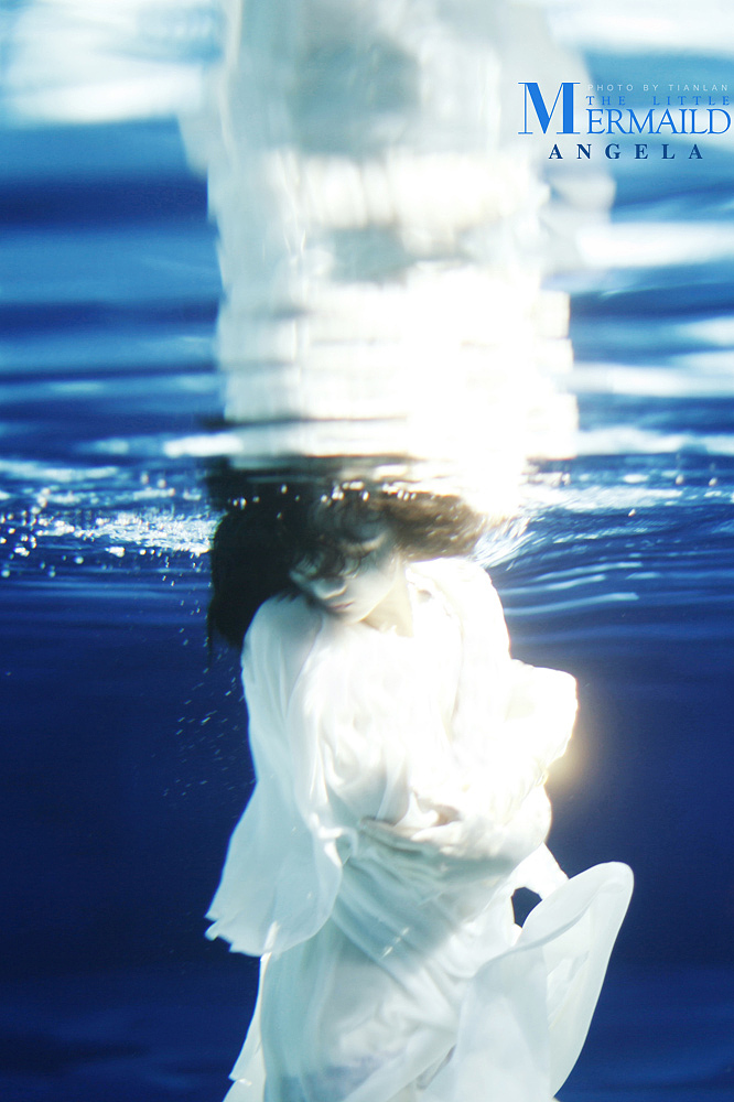 水下人像-----《海的女儿》（图ZMzYzOTg5ODA=） - 人像摄影 - 站酷设计师天蓝2009原创素材 - 站酷ZCOOL