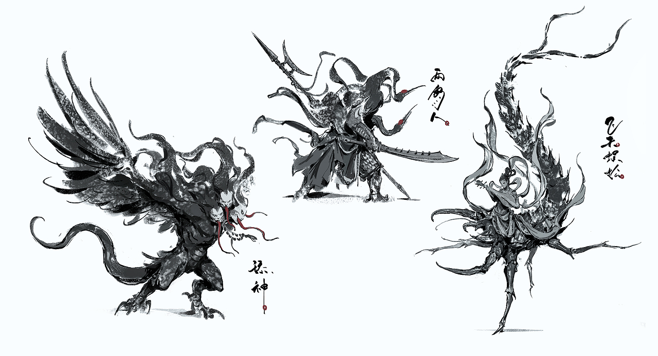 毛虫小稿（图ZMzY1ODAxNTg4） - 概念设定 - 站酷设计师殷正原创素材 - 站酷ZCOOL