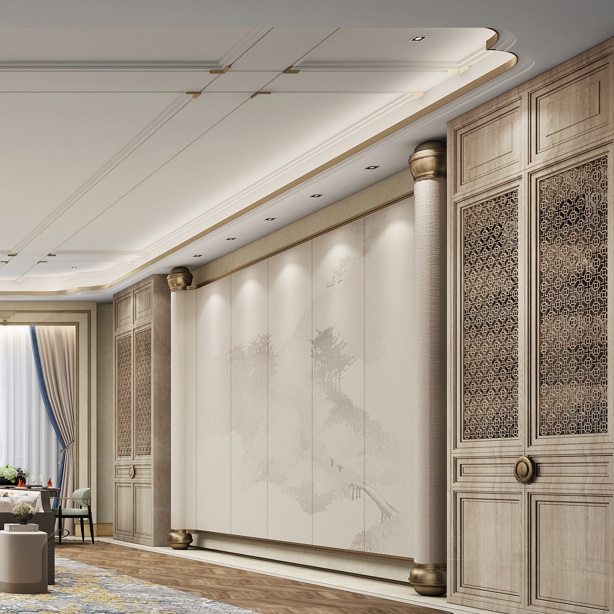 【恢·鸿】朗昇设计新作首发-用新手法演绎老传承（图ZMTIxMjg2MTQ0） - 家装设计 - 站酷设计师朗昇设计原创素材 - 站酷ZCOOL