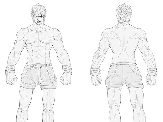 人体三视图练习