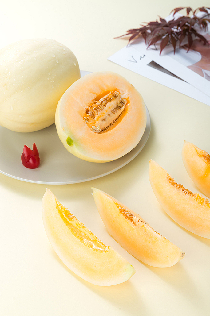 哈密瓜甜瓜淘宝静物拍摄