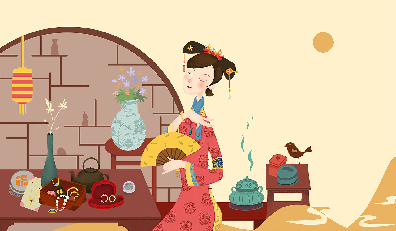 清隆祥珠宝网页包装等插图设计（图ZMzc3ODkzNTY=） - 商业插画 - 站酷设计师丸子1015原创素材 - 站酷ZCOOL
