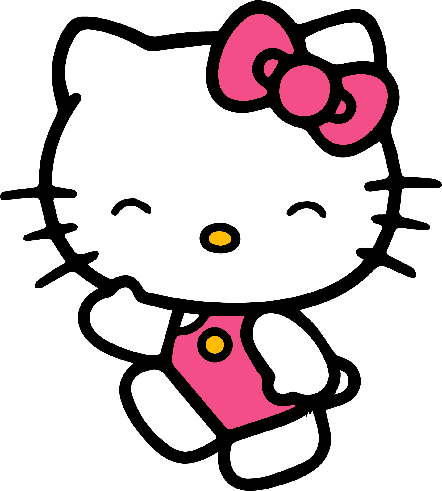 Hello Kitty Line Drawing at PaintingValley.com | Explore collection of Hello Kitty Line Drawing
