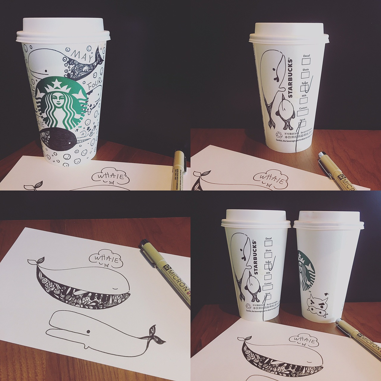 《 手绘*星巴克*杯子》