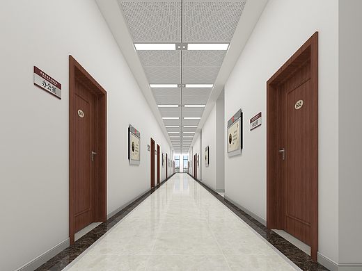 法院办公走廊卫生间