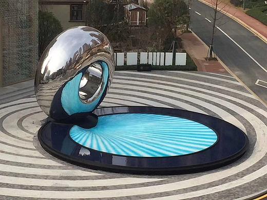 不锈钢水景雕塑 园林售楼处水景雕塑