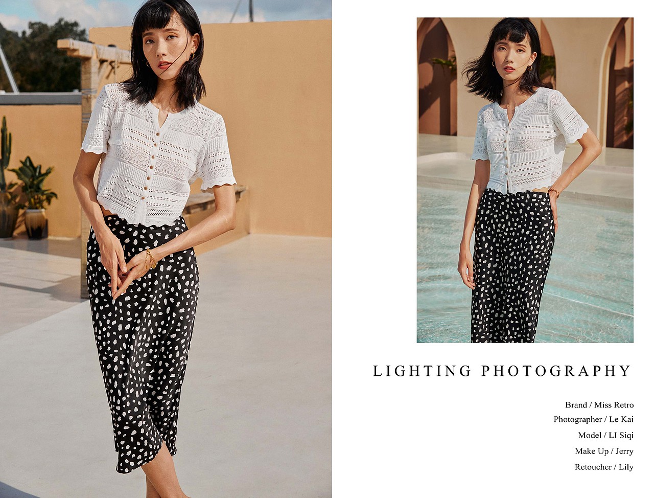 服装摄影,法式复古风,度假风女装摄影