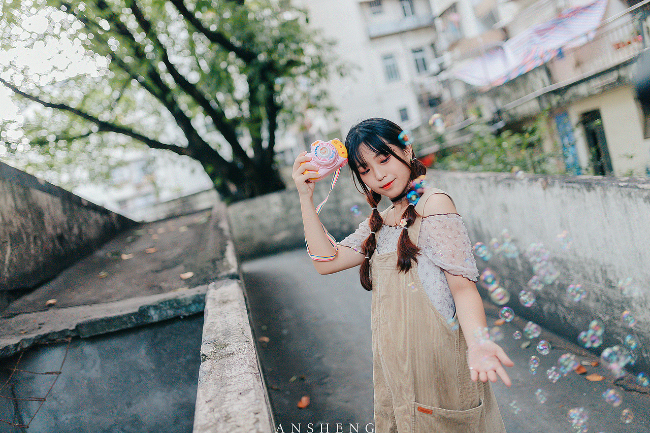 今天的可爱是来自青橙色的“wink”喔~（图ZMjE4NjY4NzI4） - 人像摄影 - 站酷设计师玩摄影的安生原创素材 - 站酷ZCOOL