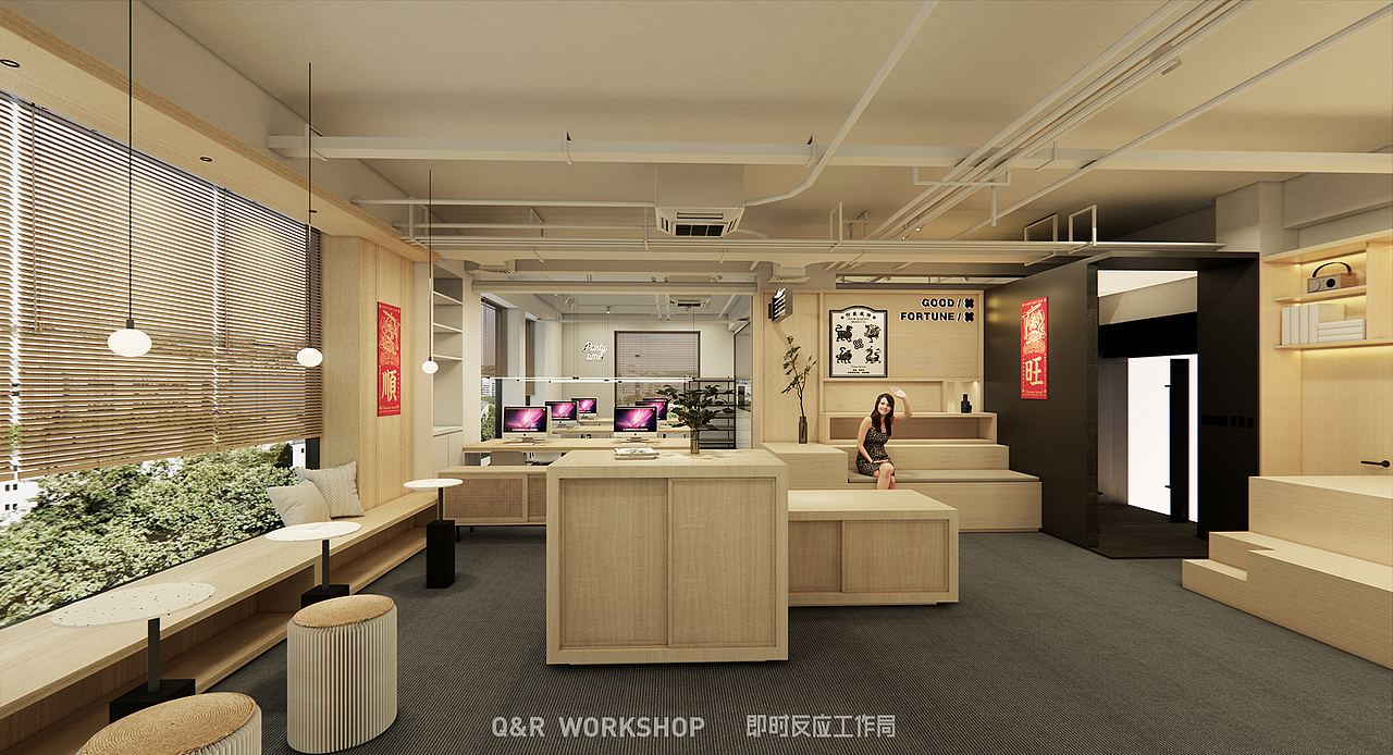 原创案例｜ 杭州四象风物办公空间设计（图ZMjc3Mjk1NTQw） - 商业空间设计 - 站酷设计师杭州即时反应设计原创素材 - 站酷ZCOOL