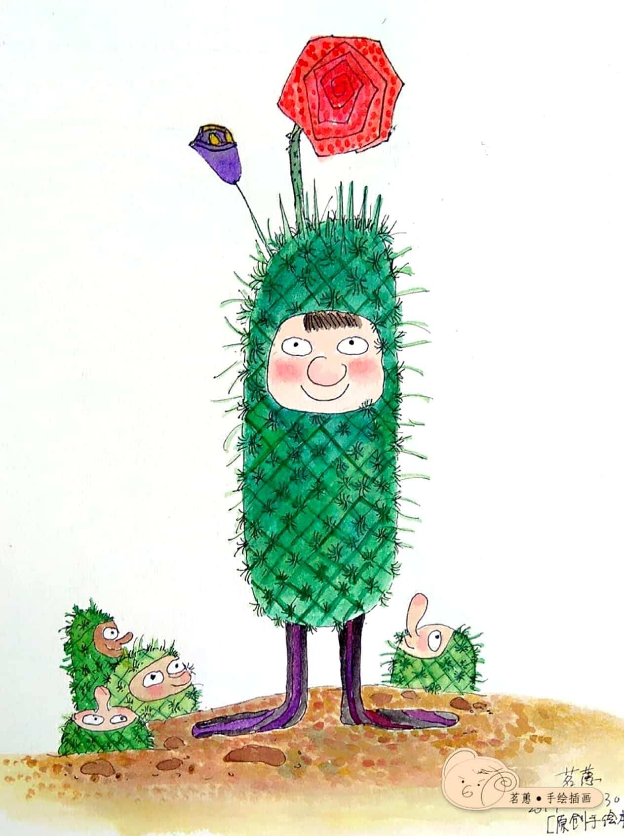 茗蕙原创手绘插图