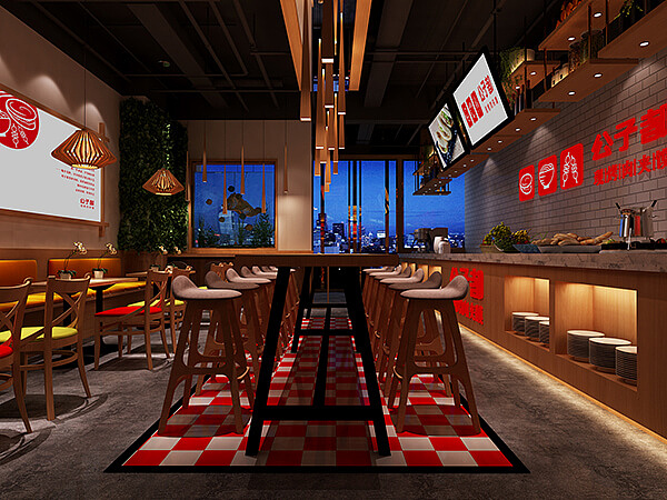 郑州公子都现烤肉夹馍装修设计公司案例