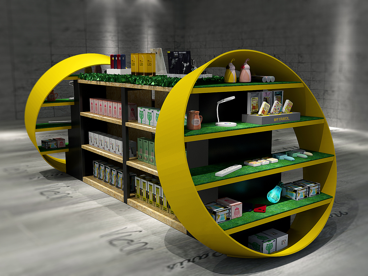 数码潮品展示柜