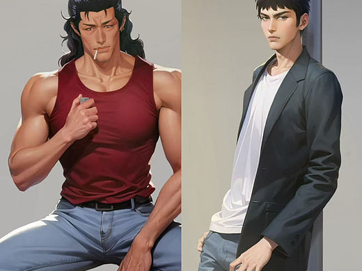 灌篮高手三井铁男手办原画设定