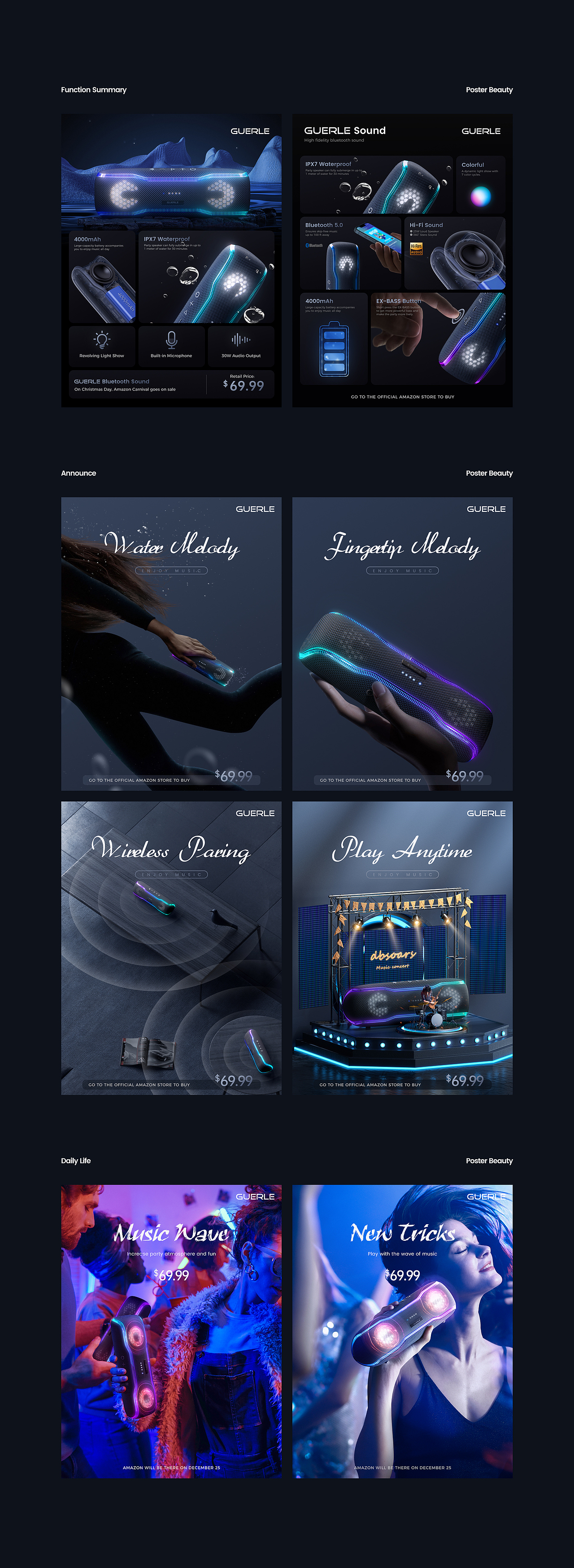 GUERLE Sound 视觉整案（图ZMjkzODc4NDQw） - 电商 - 站酷设计师Adi_阿迪原创素材 - 站酷ZCOOL