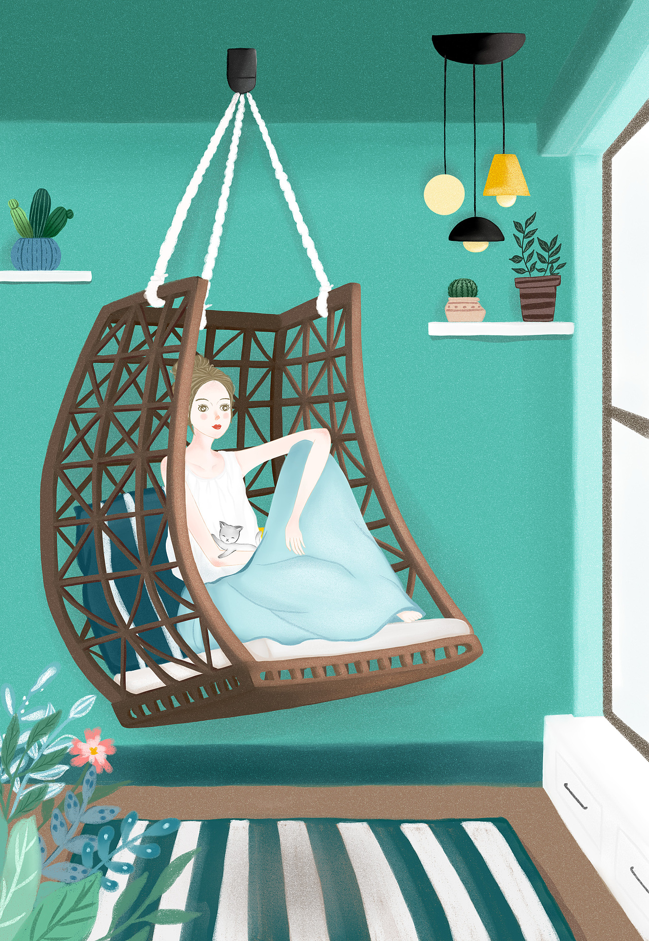 生活（图ZMTQwODI5MTU2） - 商业插画 - 站酷设计师WendyHan原创素材 - 站酷ZCOOL