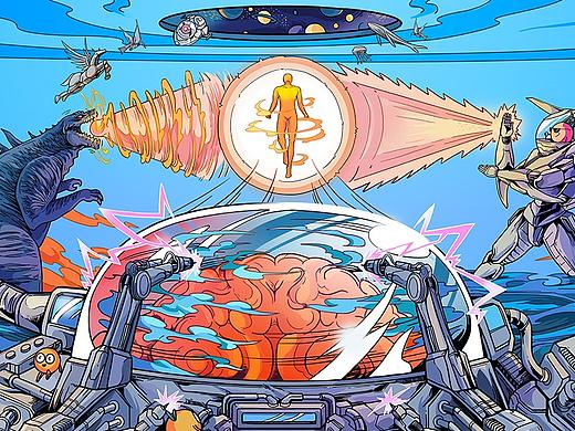 “the brain of insight” 墙绘3