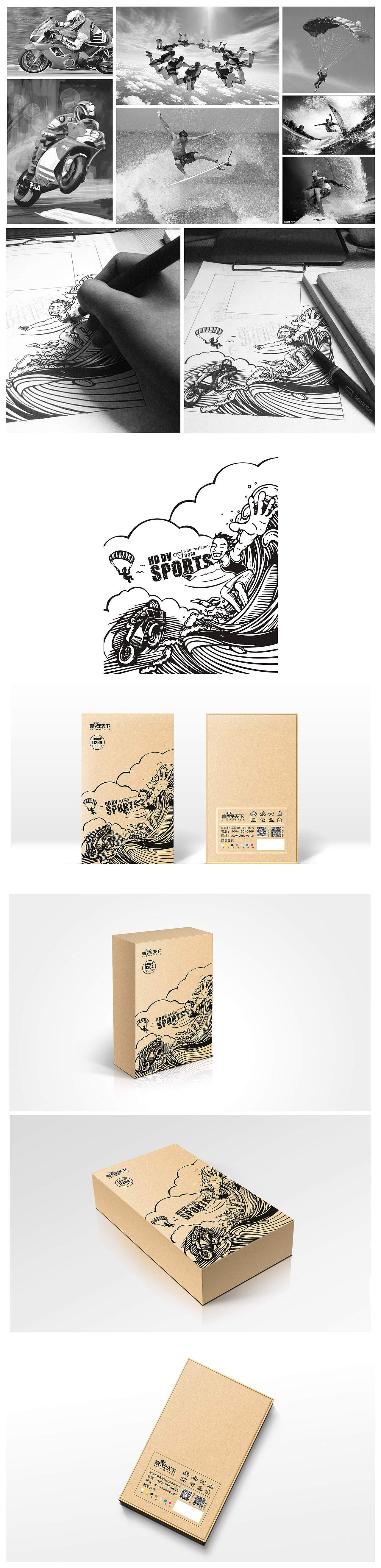 行车记录仪，wifi，户外运动摄像机，电子产品包装设计（图ZMjM4MzMxMDQ=） - 包装 - 站酷设计师096陈友绵原创素材 - 站酷ZCOOL