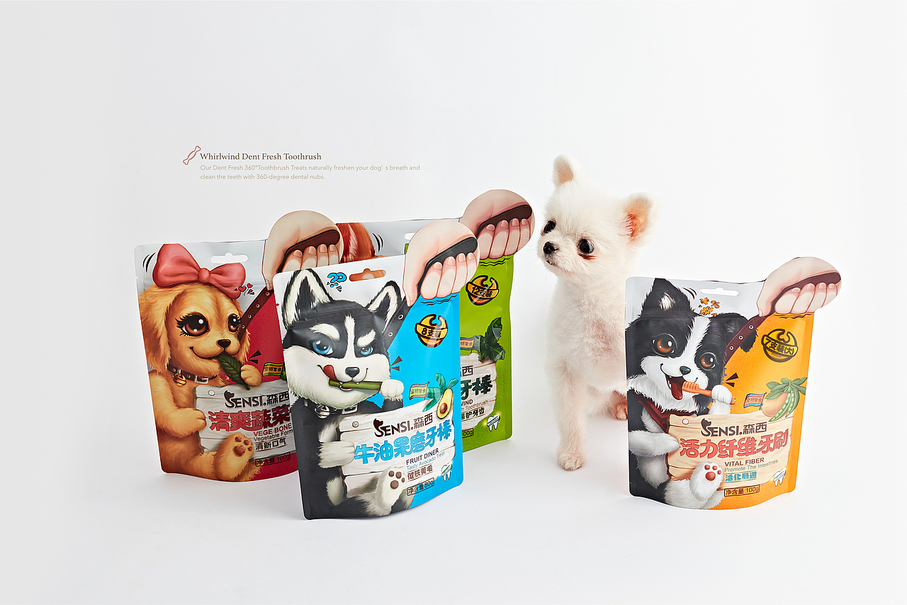 【森西SENSI·洁牙棒】宠物食品包装(图ZMTgzNjc1MTQ0) - 包装 - 站酷设计师小狼君LangcerLee原创素材 - 站酷ZCOOL