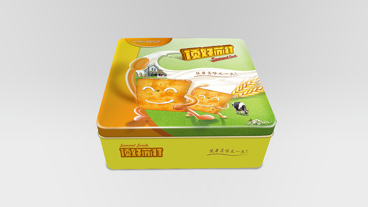 “顶好苏打”牛轧糖饼干包装设计