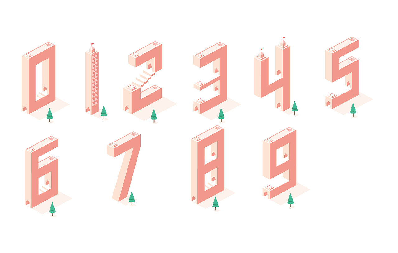 数字的创意（图ZNzMxMjM0NjQ=） - 字体/字形 - 站酷设计师是玉娇呀原创素材 - 站酷ZCOOL