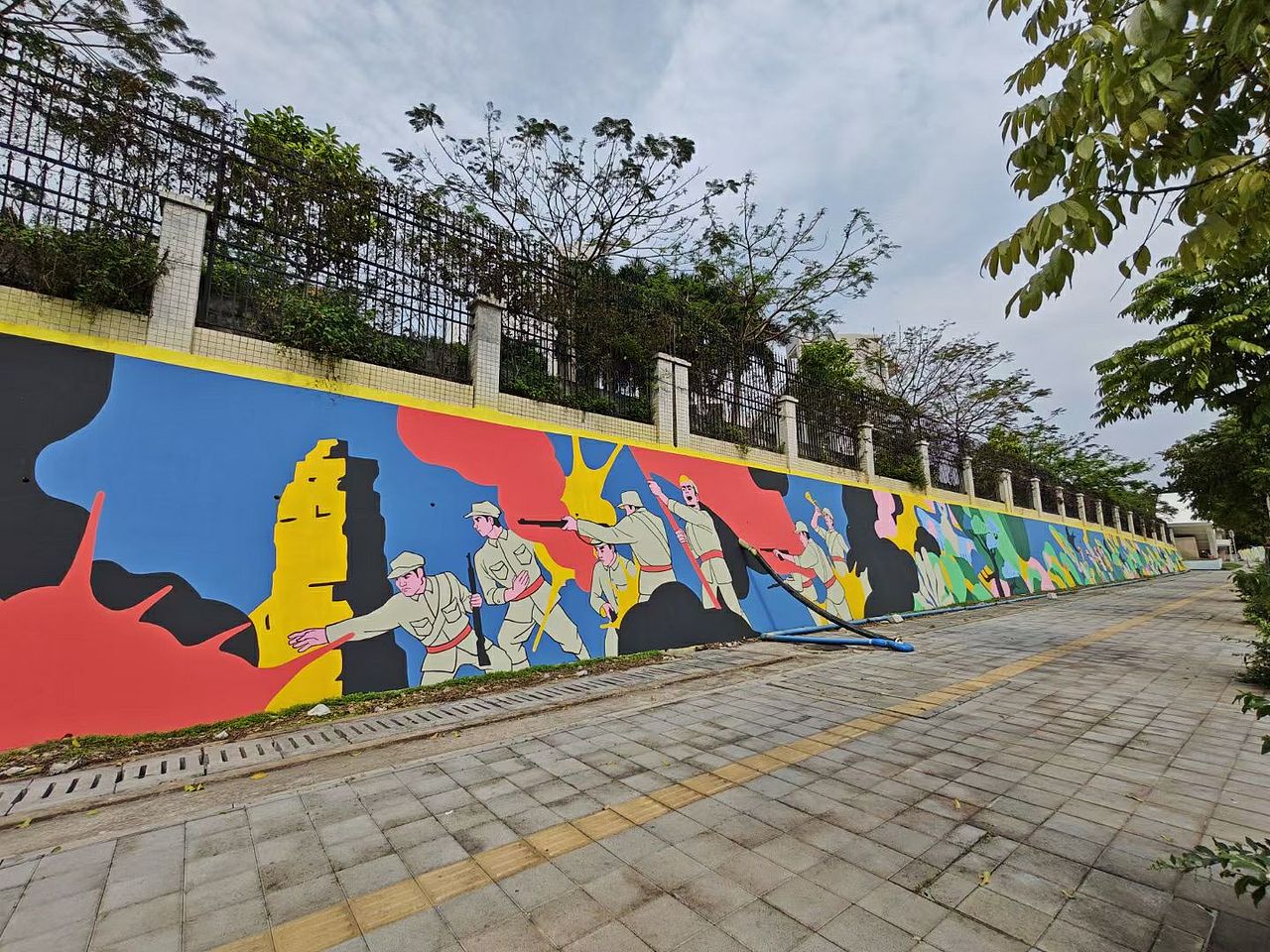 墙绘 墙体彩绘 平面卡通色块涂鸦墙壁画（图ZMzQyNzY0MDA0） - 绘画 - 站酷设计师壹家艺术墙绘壁画原创素材 - 站酷ZCOOL