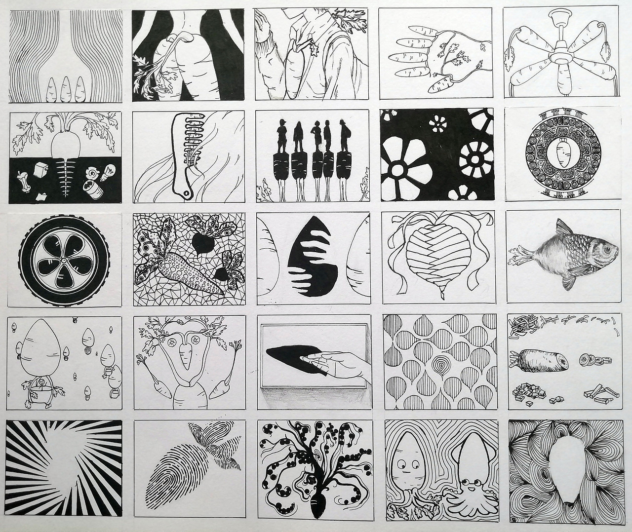 100副创意联想画