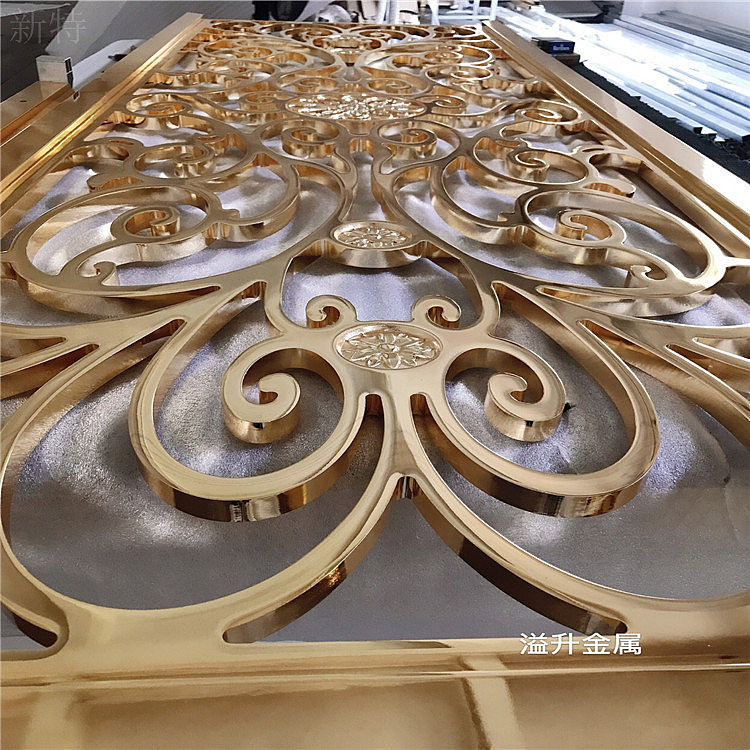 K金铜雕花屏风2021新图片