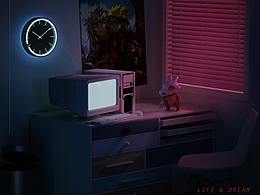 c4d-oc 暗色调打光练习