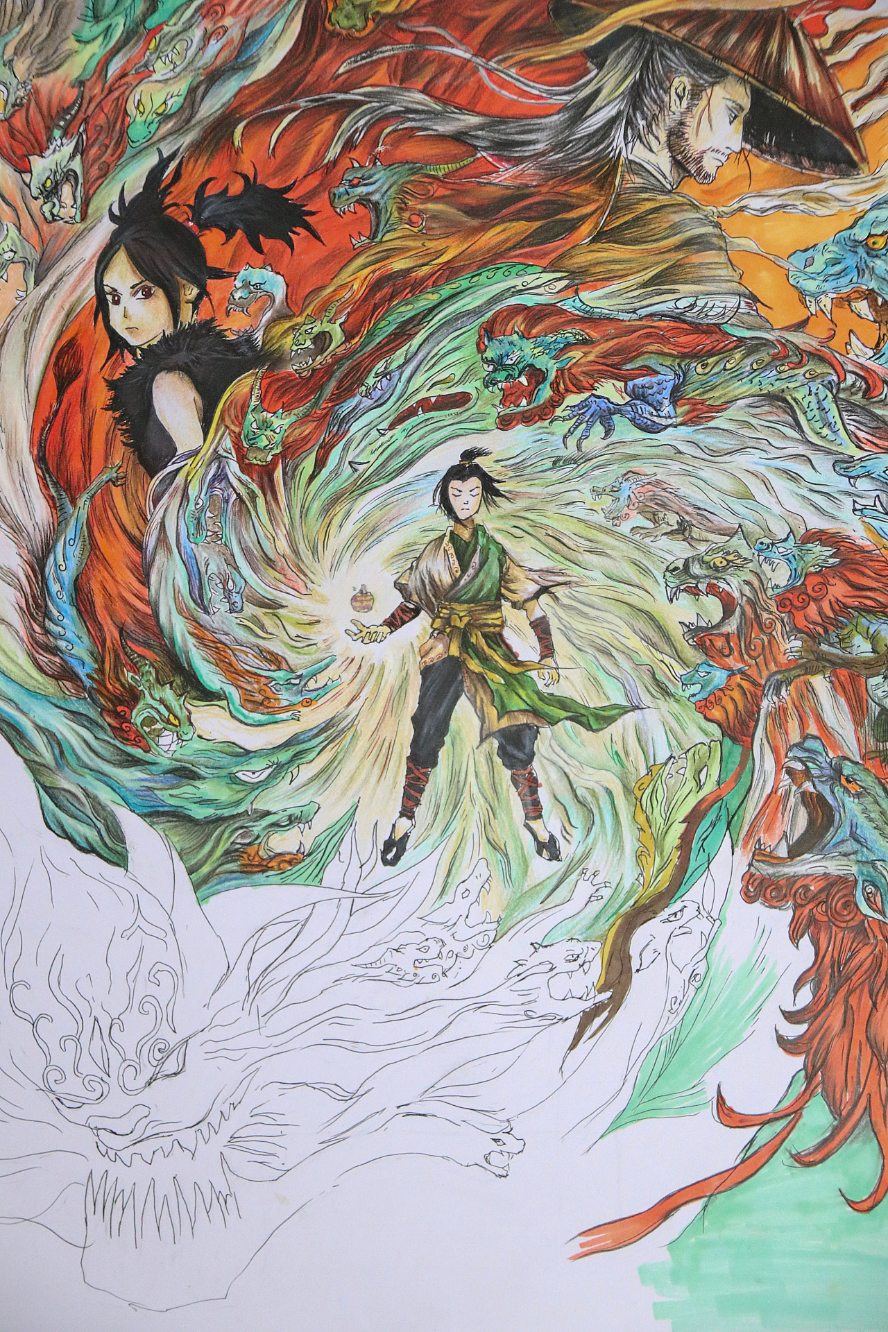 手绘国产动漫临摹练习风语咒