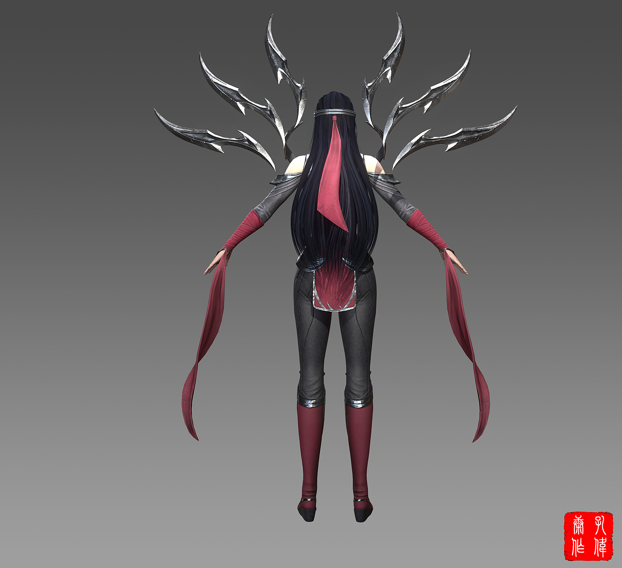 英雄联盟系列模型 刀锋舞者——艾瑞莉娅（图ZMjc4ODE3MTA4） - 人物/生物 - 站酷设计师B站康不理鸭原创素材 - 站酷ZCOOL