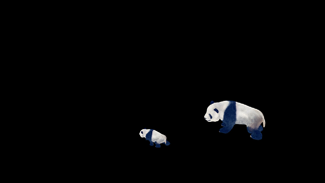 3d熊猫角色动画