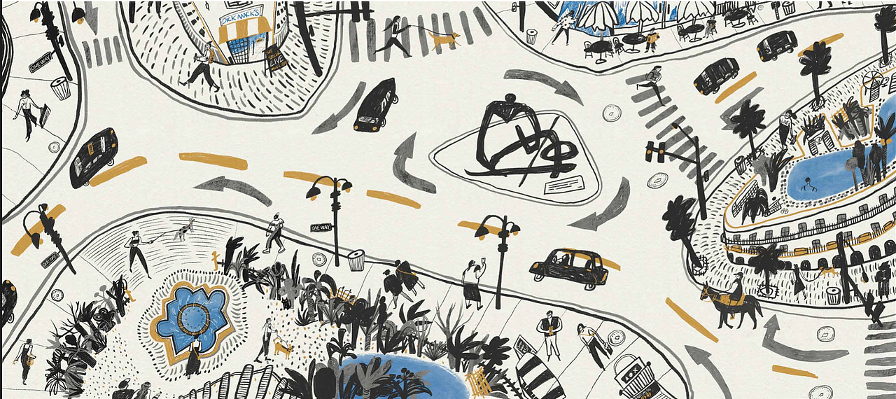 In the Park长卷系列作品（图ZMjkzMTcxOTU2） - 艺术插画 - 站酷设计师艾玛爱画马原创素材 - 站酷ZCOOL