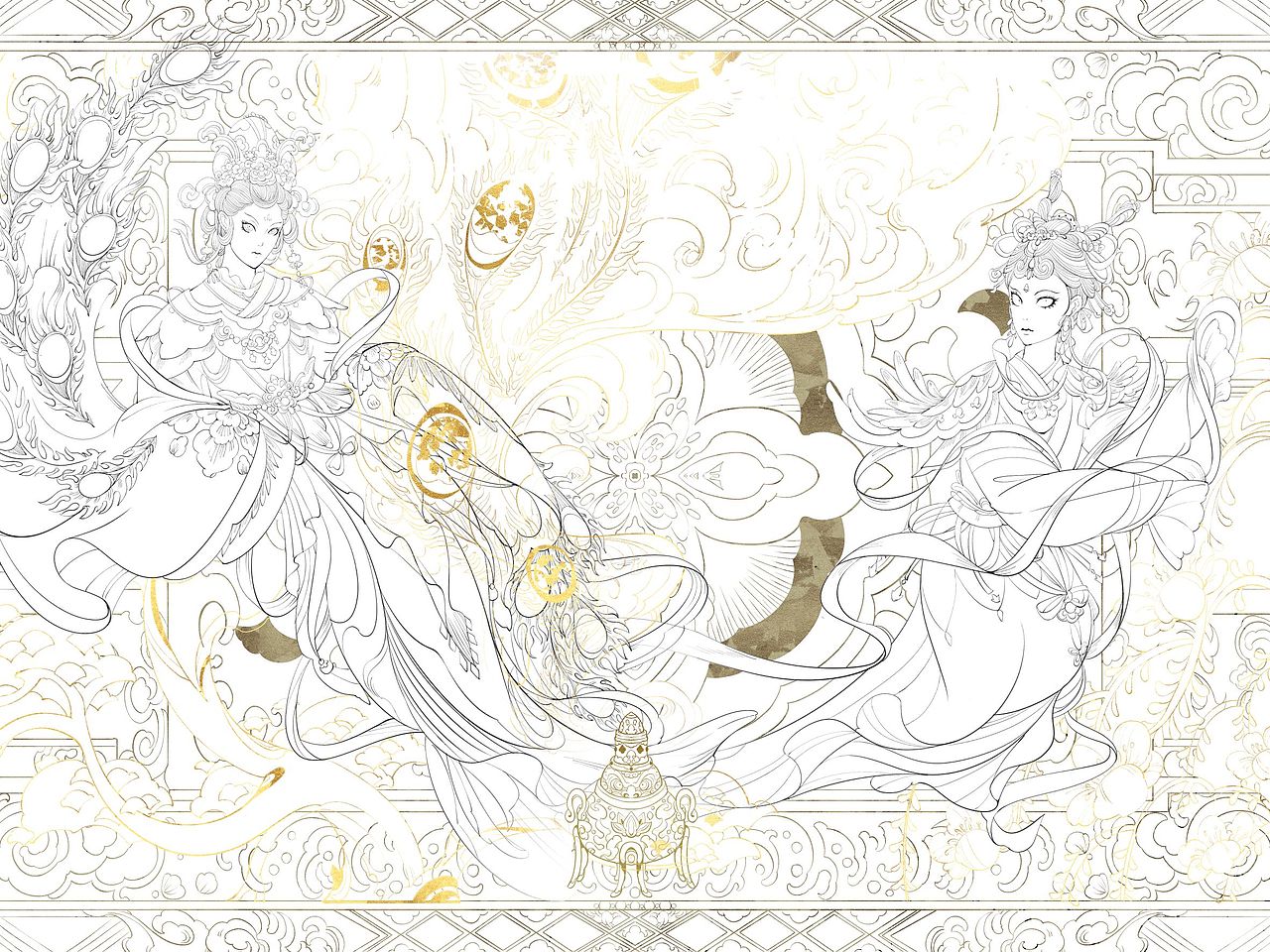 姑婆神之金兰盟约（图ZMzQ2NTk2MTY0） - 创作习作 - 站酷设计师星期二的兔基原创素材 - 站酷ZCOOL