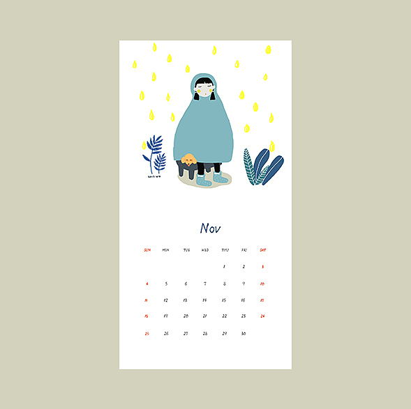 2018年插画日历(节日纪念版)